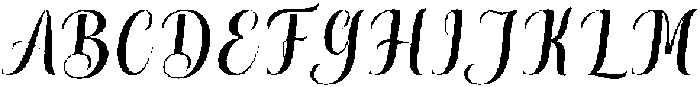 Thick Blanton Sambo Slant Regular otf (400) Font UPPERCASE