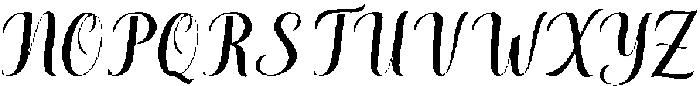 Thick Blanton Sambo Slant Regular otf (400) Font UPPERCASE