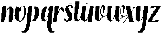 Thick Blanton Sambo Slant Regular otf (400) Font LOWERCASE