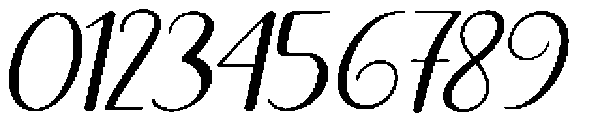 Thick Blanton Slant 12 Regular otf (400) Font OTHER CHARS