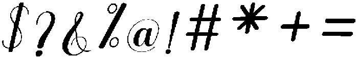 Thick Blanton Slant 12 Regular otf (400) Font OTHER CHARS