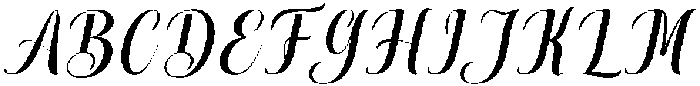 Thick Blanton Slant 12 Regular otf (400) Font UPPERCASE