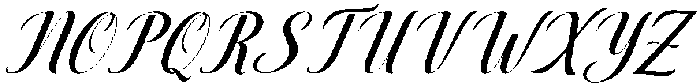 Thick Blanton Slant 24 Regular otf (400) Font UPPERCASE