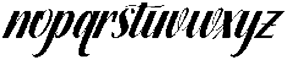 Thick Blanton Slant 24 Regular otf (400) Font LOWERCASE