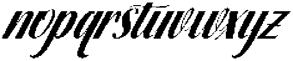 Thick Blanton Slant 30 Regular otf (400) Font LOWERCASE