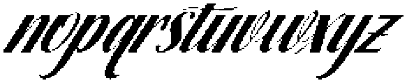 Thick Blanton Slant 36 Regular otf (400) Font LOWERCASE