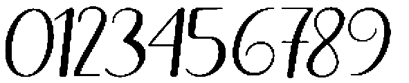 Thick Blanton Slant Regular otf (400) Font OTHER CHARS