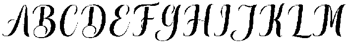 Thick Blanton Slant Regular otf (400) Font UPPERCASE