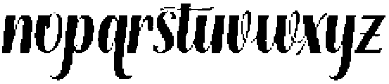 Thick Blanton Slant Regular otf (400) Font LOWERCASE