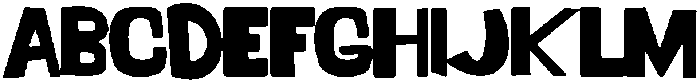 Thick Boi Regular otf (400) Font UPPERCASE