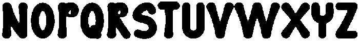Thick Bubble Regular otf (400) Font UPPERCASE