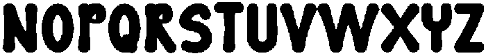 Thick Bubble Regular otf (400) Font LOWERCASE