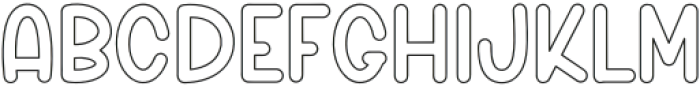 Thick Bubble Regular otf (400) Font UPPERCASE