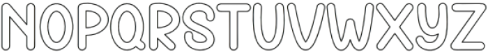 Thick Bubble Regular otf (400) Font UPPERCASE