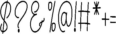 Thick Groovy Regular otf (400) Font OTHER CHARS