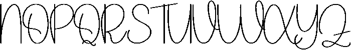 Thick Groovy Regular otf (400) Font UPPERCASE