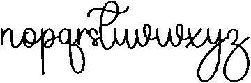 Thick Groovy Regular otf (400) Font LOWERCASE