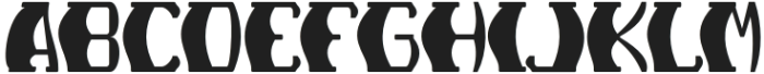 Thick Groovy Regular otf (400) Font LOWERCASE