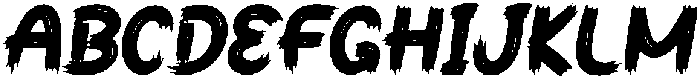 Thick Jungle Regular otf (400) Font UPPERCASE