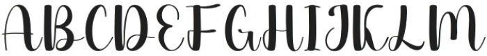 Thick Line Regular otf (400) Font UPPERCASE