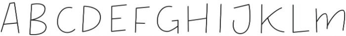 Thick Line otf (400) Font LOWERCASE
