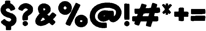 Thick Love Regular otf (400) Font OTHER CHARS