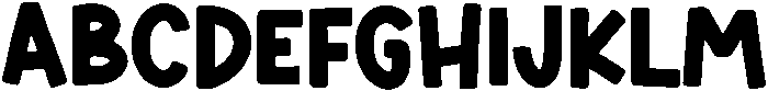 Thick Love Regular otf (400) Font UPPERCASE
