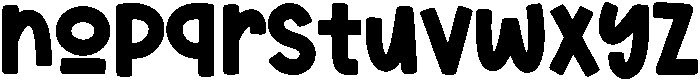 Thick Love Regular otf (400) Font LOWERCASE