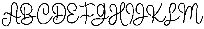Thick Lover Regular otf (400) Font UPPERCASE