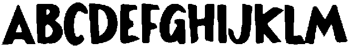 Thick Marker Regular otf (400) Font UPPERCASE