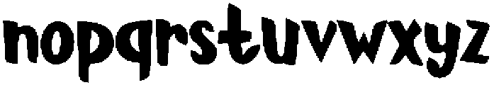 Thick Marker Regular otf (400) Font LOWERCASE
