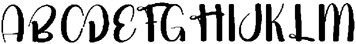 Thick Rainbow Regular otf (400) Font UPPERCASE