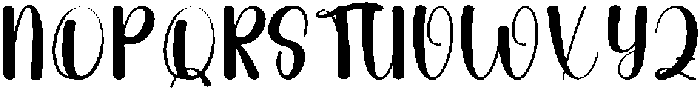 Thick Rainbow Regular otf (400) Font UPPERCASE