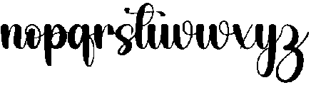 Thick Rainbow Regular otf (400) Font LOWERCASE