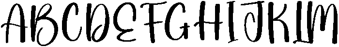 Thick Regular otf (400) Font UPPERCASE