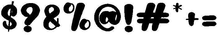 Thick Regular otf (400) Font OTHER CHARS