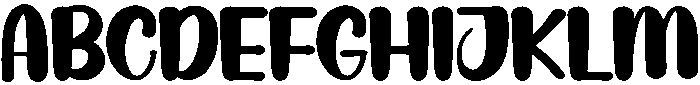 Thick Regular otf (400) Font UPPERCASE