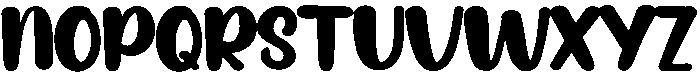 Thick Regular otf (400) Font UPPERCASE
