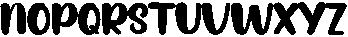 Thick Regular otf (400) Font LOWERCASE