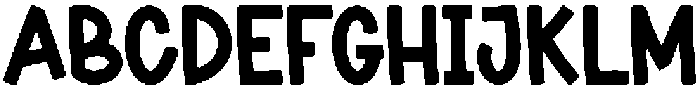 Thick Regular otf (400) Font UPPERCASE