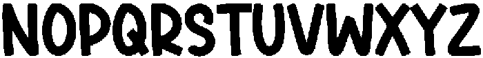 Thick Regular otf (400) Font UPPERCASE