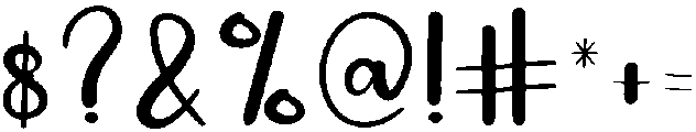 Thick Regular otf (400) Font OTHER CHARS