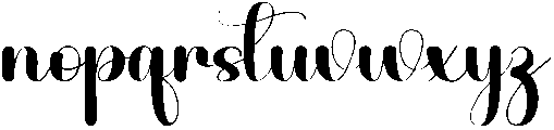 Thick Regular otf (400) Font LOWERCASE