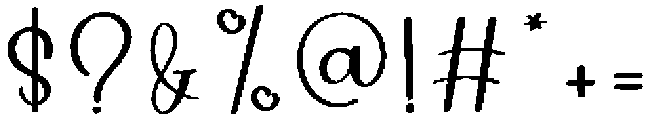 Thick Regular otf (400) Font OTHER CHARS