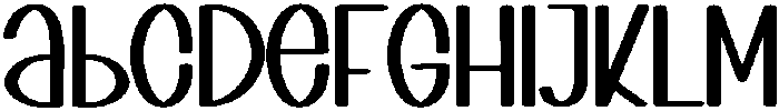 Thick Regular otf (400) Font LOWERCASE
