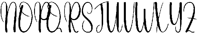 Thick Regular otf (400) Font UPPERCASE
