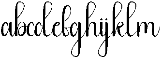 Thick Regular otf (400) Font LOWERCASE