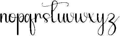 Thick Regular otf (400) Font LOWERCASE