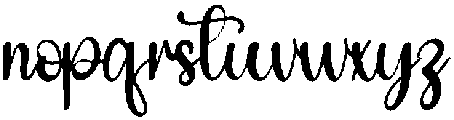 Thick Regular otf (400) Font LOWERCASE