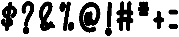 Thick Regular otf (400) Font OTHER CHARS